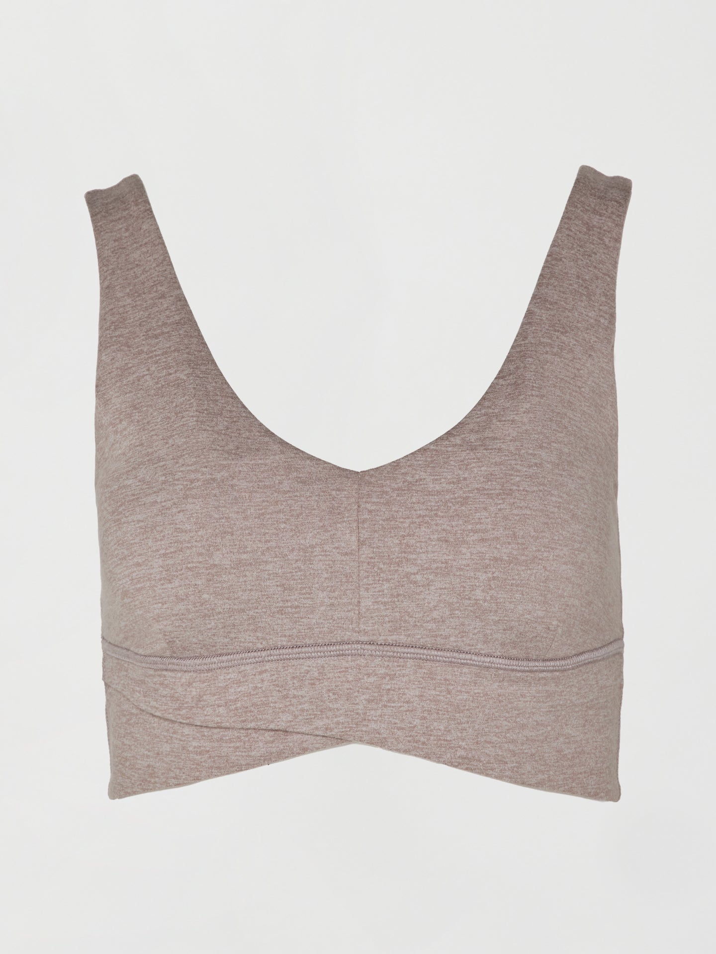 Carbon38 | Wrap Bra in Heather Melt - Heather Oatmeal