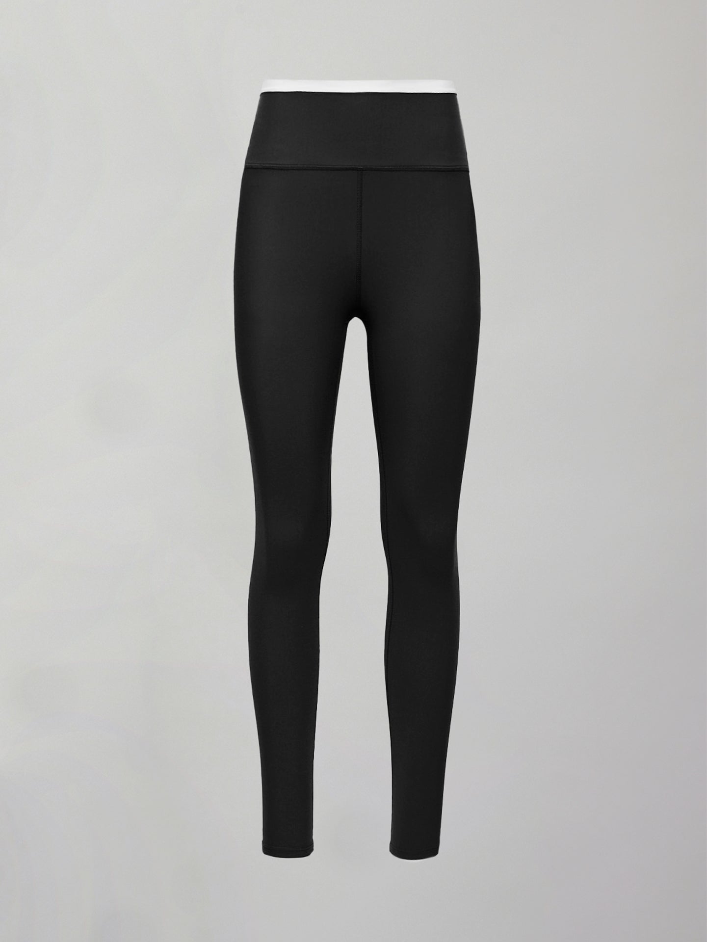 Carbon38 | Contrast Waistband Legging in Melt - Black/White