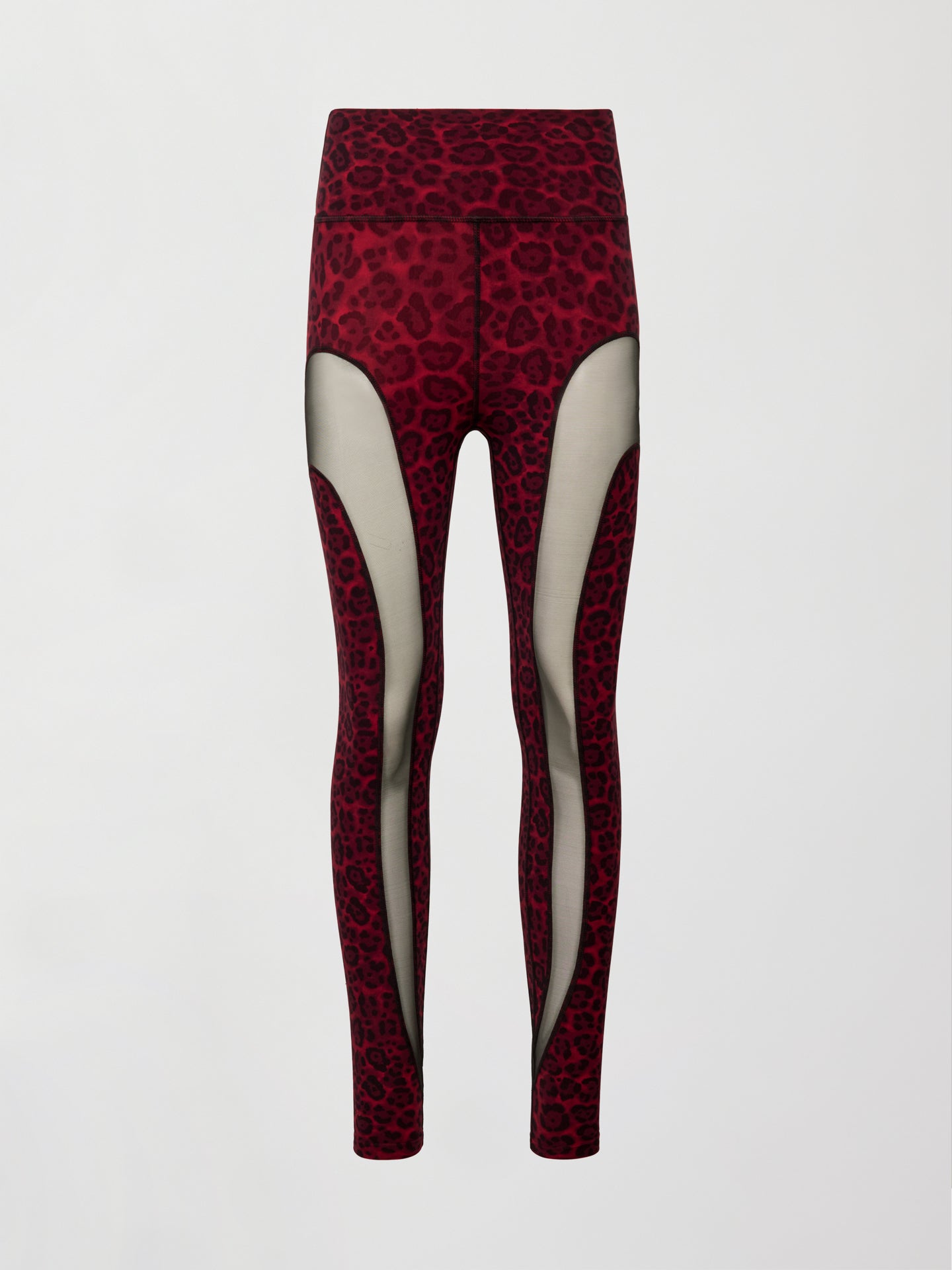 Carbon38 | Sheer Spliced Legging in Melt - Red Leopard