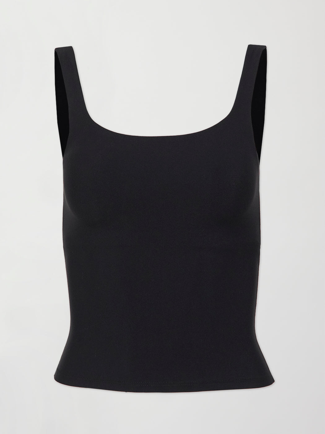 Carbon38 | Wide Scoop Bra Tank in Melt - Black