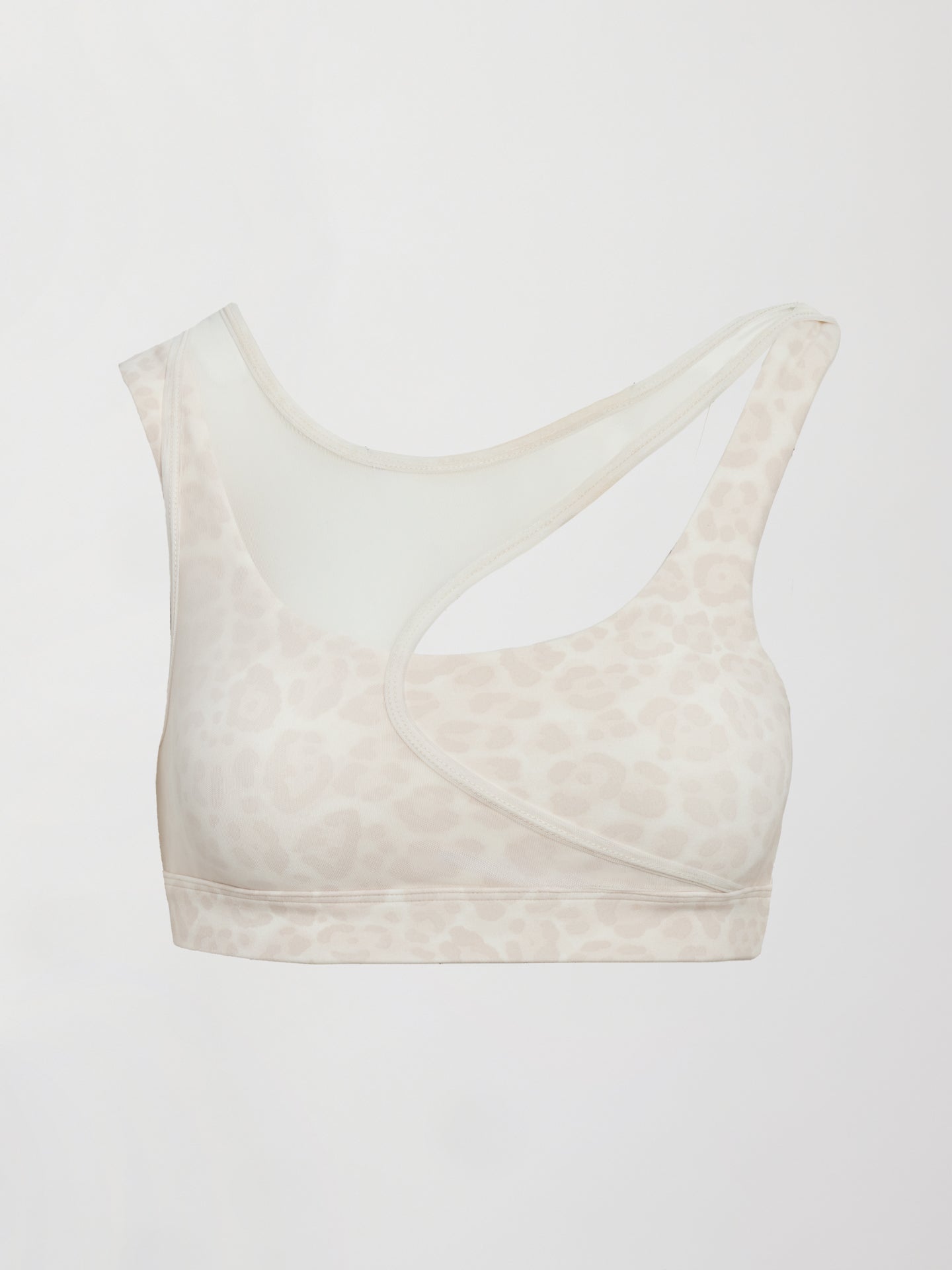 Carbon38 | Mesh Overlay Bra in Melt - Snow Leopard