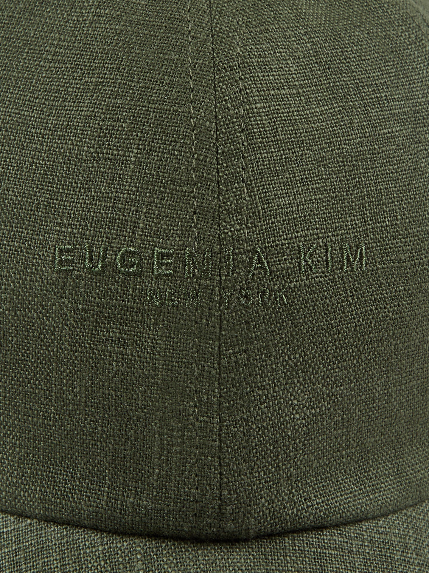 Carbon38 | Lo Linen Baseball Cap - Olive