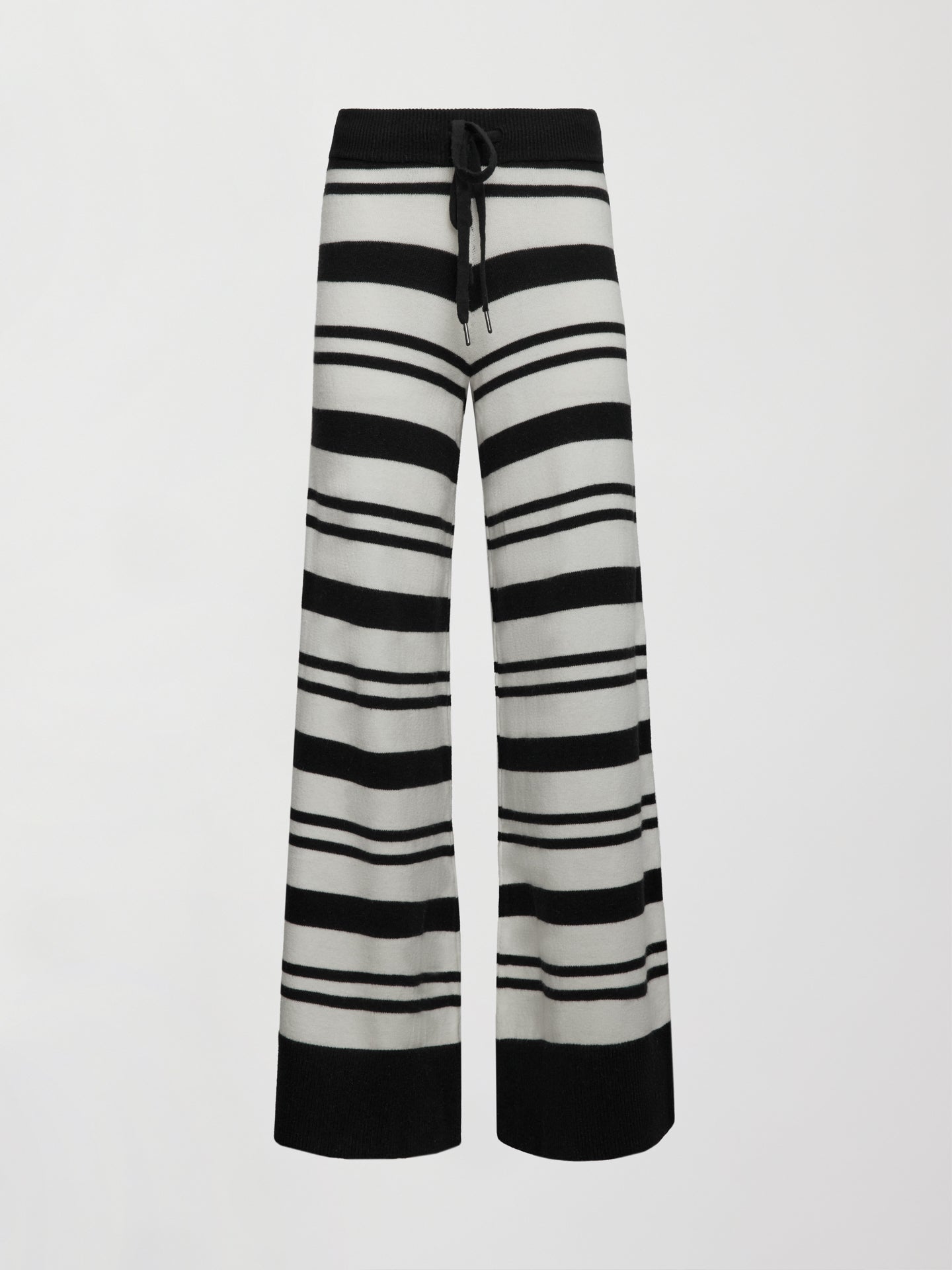 Carbon38 | Striped Sweater Pant - Black/Cream