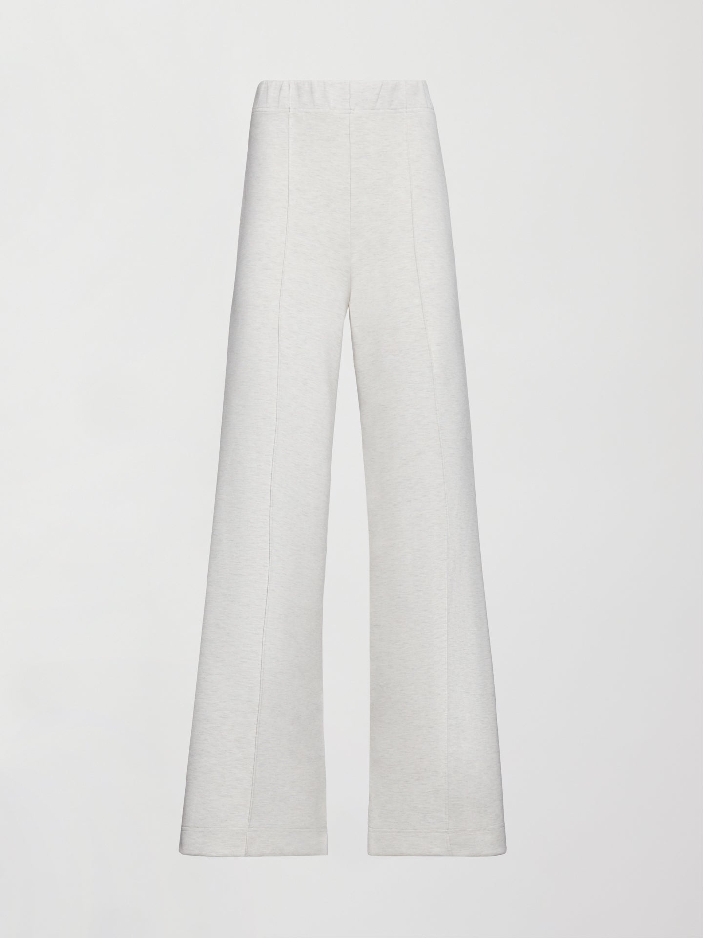 Carbon38 | Pintuck Knit Pant in Interlock - Moonbeam Heather