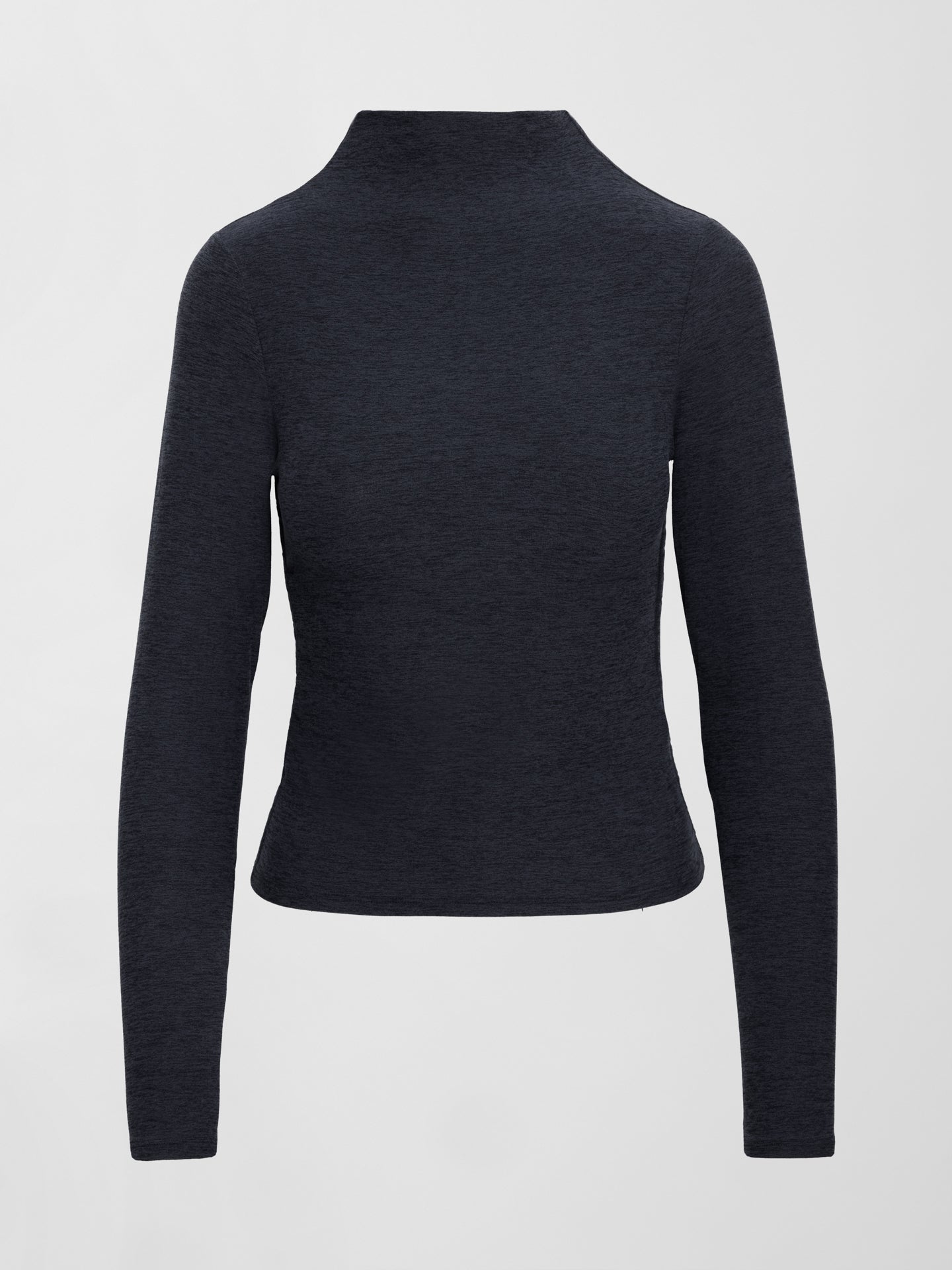 Carbon38 | Mock Neck Long Sleeve in Soft Luxe - Heather Black