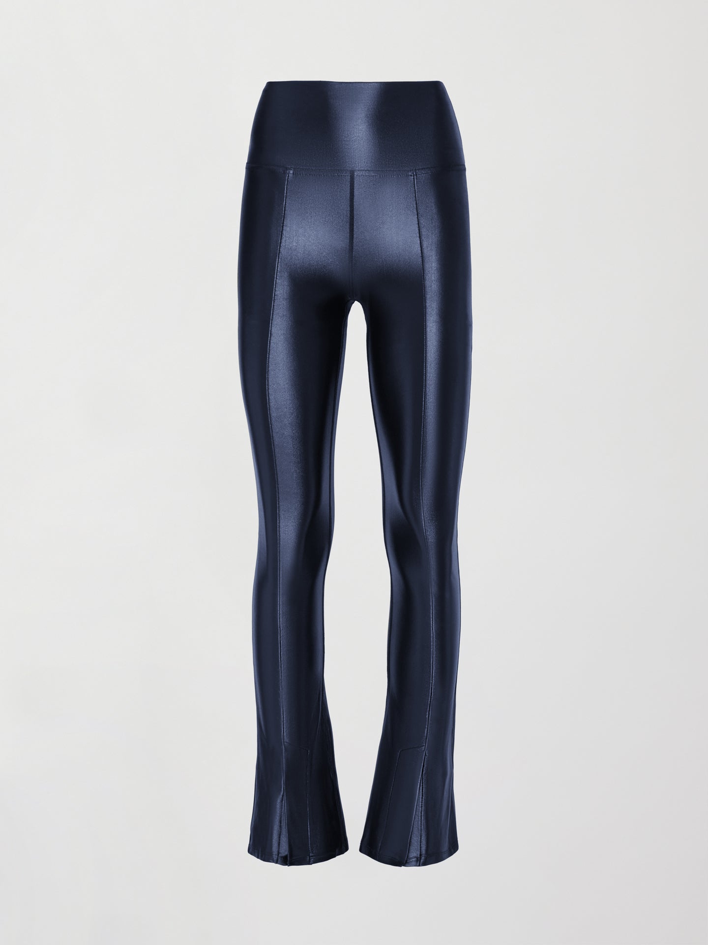 Carbon38 | High Rise Flare Legging In Takara Shine - Navy Blazer
