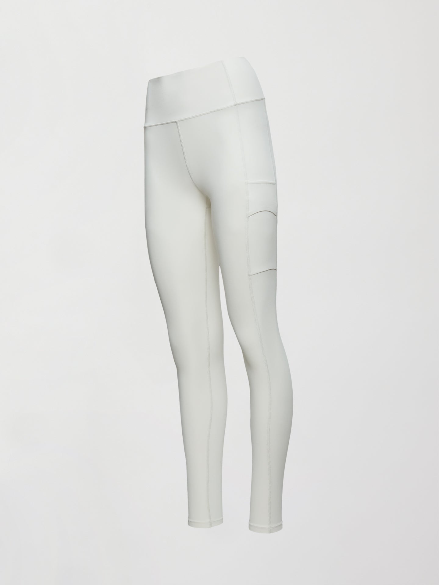 Carbon38 | High Rise Sport Pocket Legging in Diamond Compression - Cloud Dancer