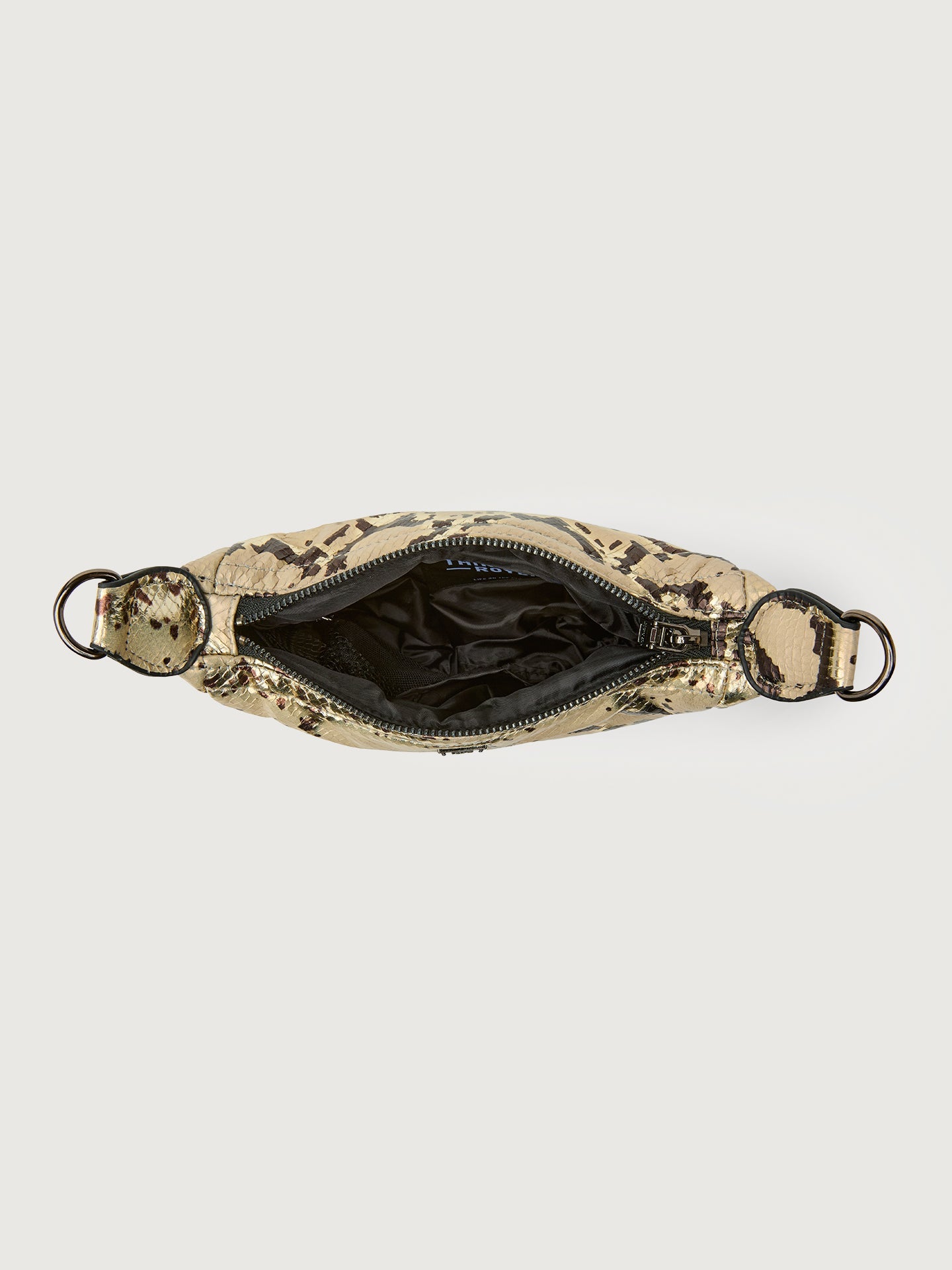 Carbon38 | Tiny Dancer - Python Luxe Black/Black web Gunmetal Hardware