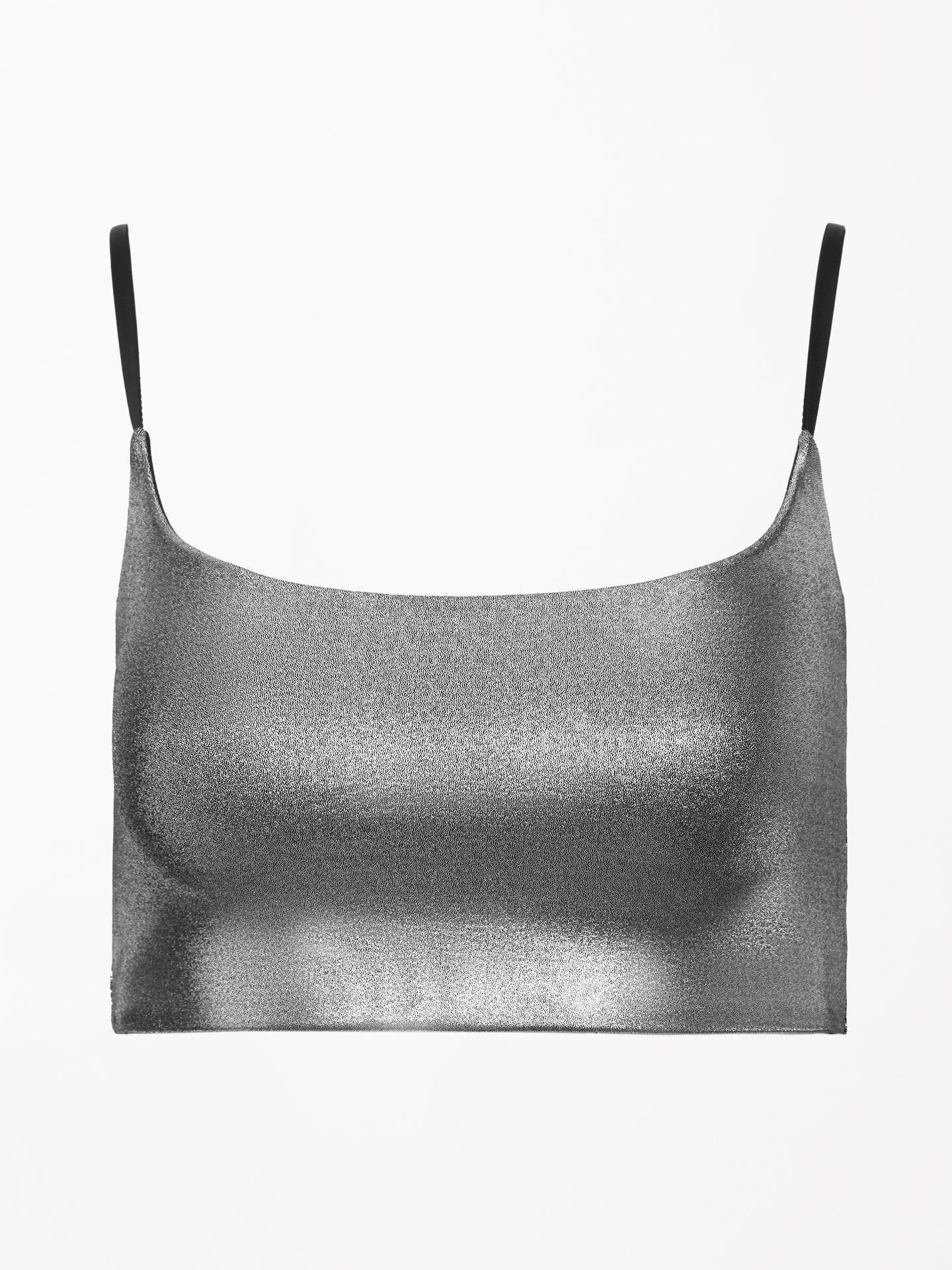 Carbon38 | Liquid Metallic Scoop Bra - Metallic Silver