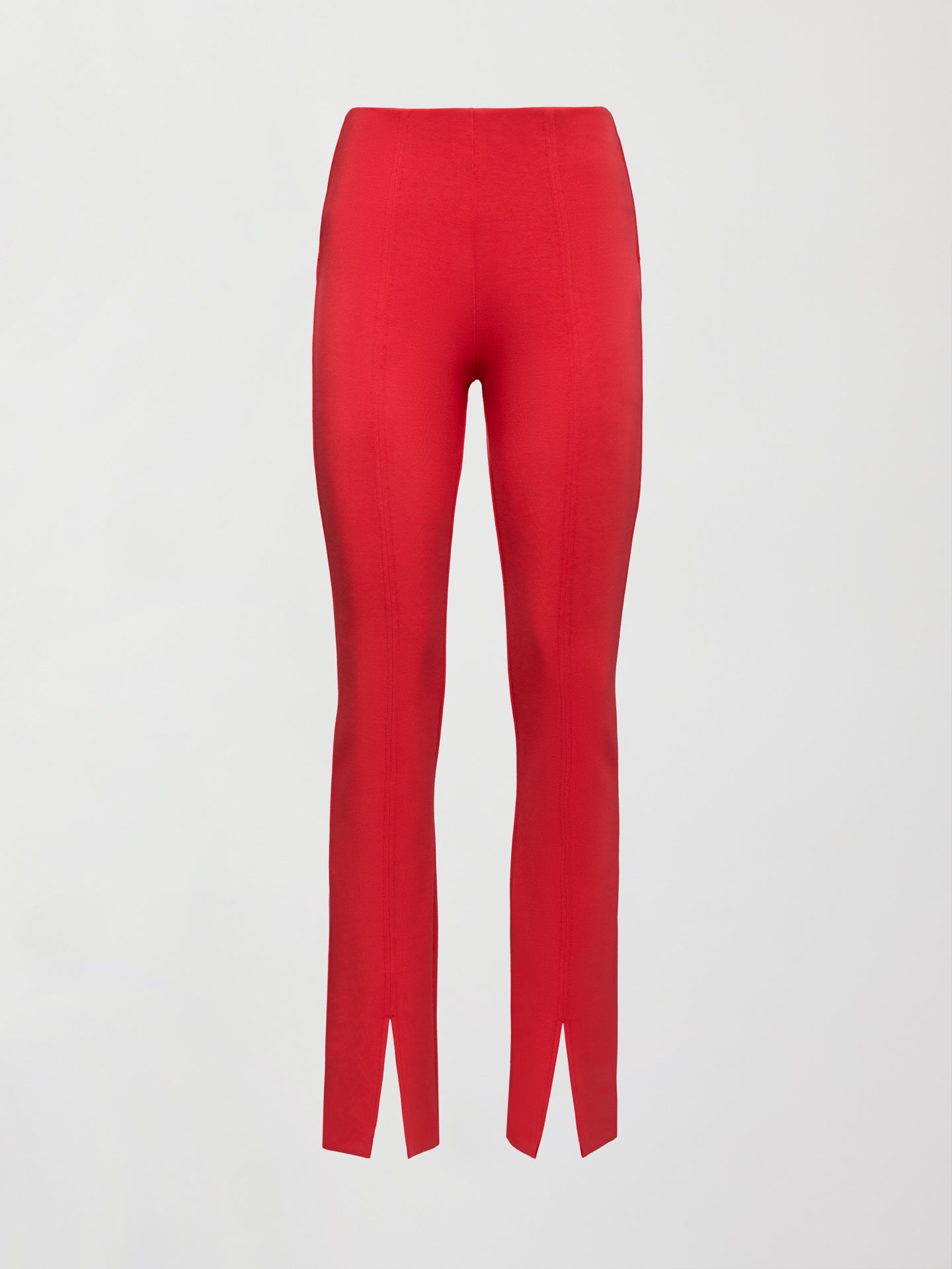 Carbon38 | Split Leg Pant in Scuba - Tomato