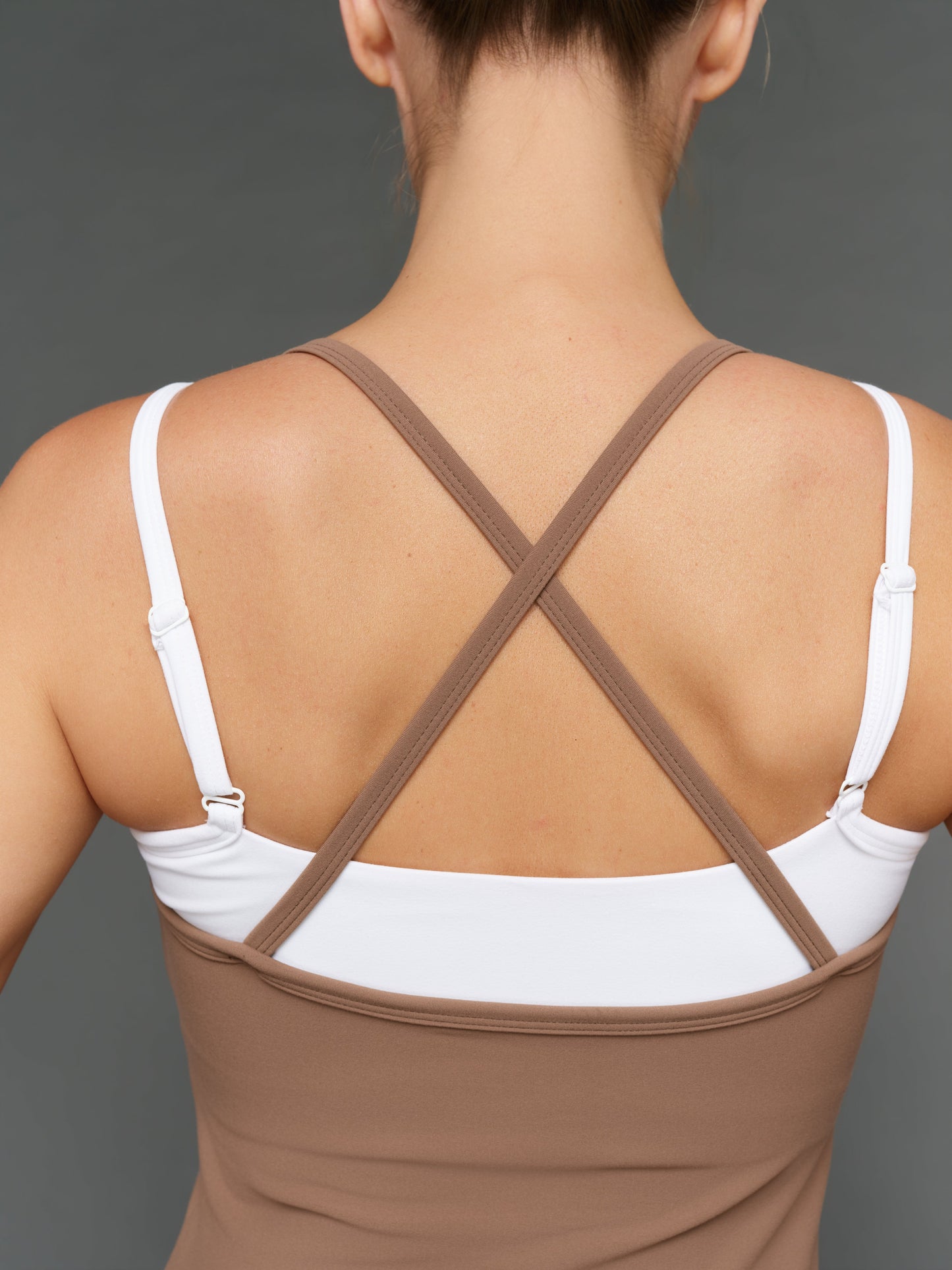 Carbon38 | Double Layered Tank in Melt - Caribou/White