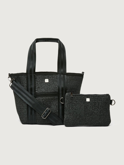 Carbon38 | Capri Tote - Black Raffia