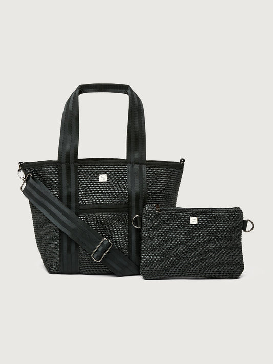 Carbon38 | Capri Tote - Black Raffia