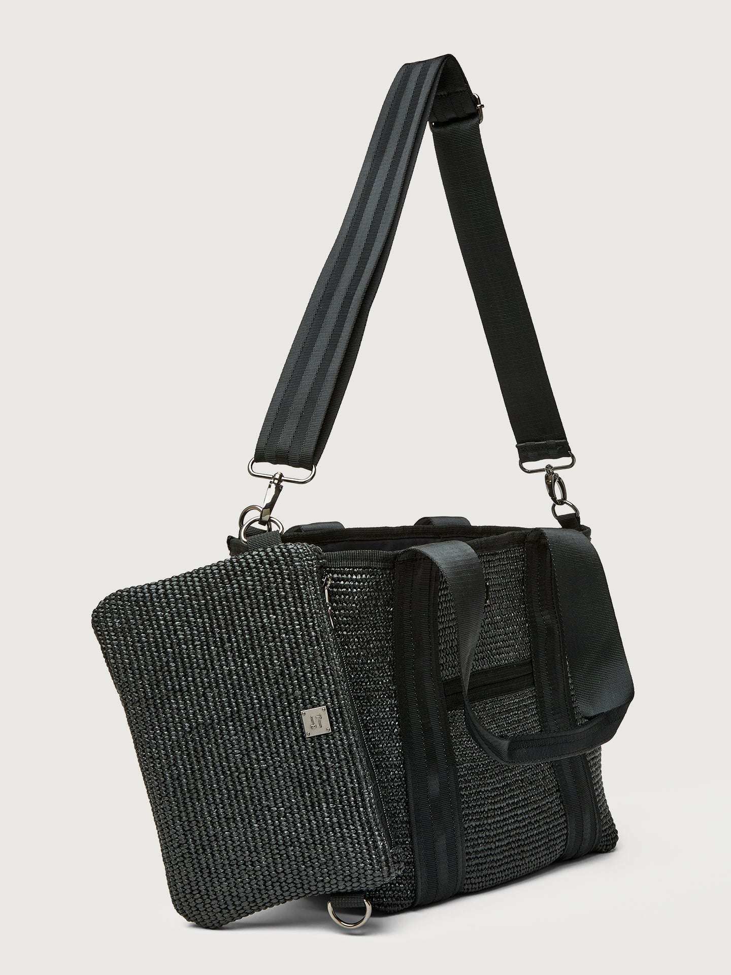 Carbon38 | Capri Tote - Black Raffia