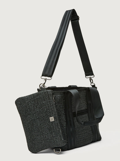 Carbon38 | Capri Tote - Black Raffia
