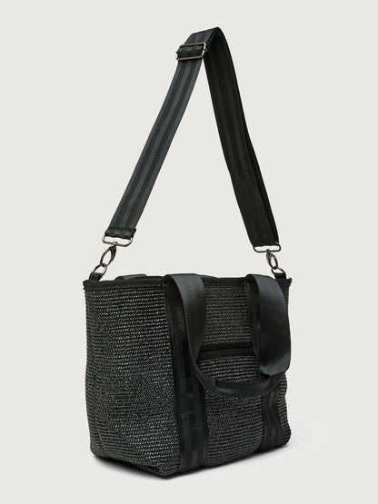 Carbon38 | Capri Tote - Black Raffia