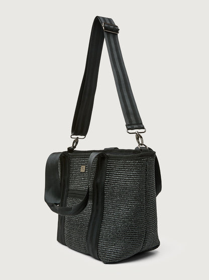 Carbon38 | Capri Tote - Black Raffia