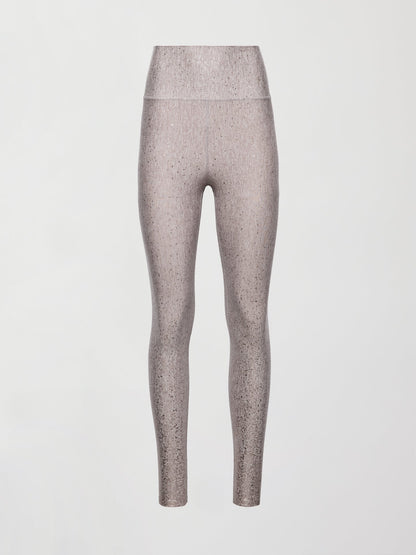 Carbon38 | Foil Legging in Melt - Oatmeal Heather with Rose Gold Foil