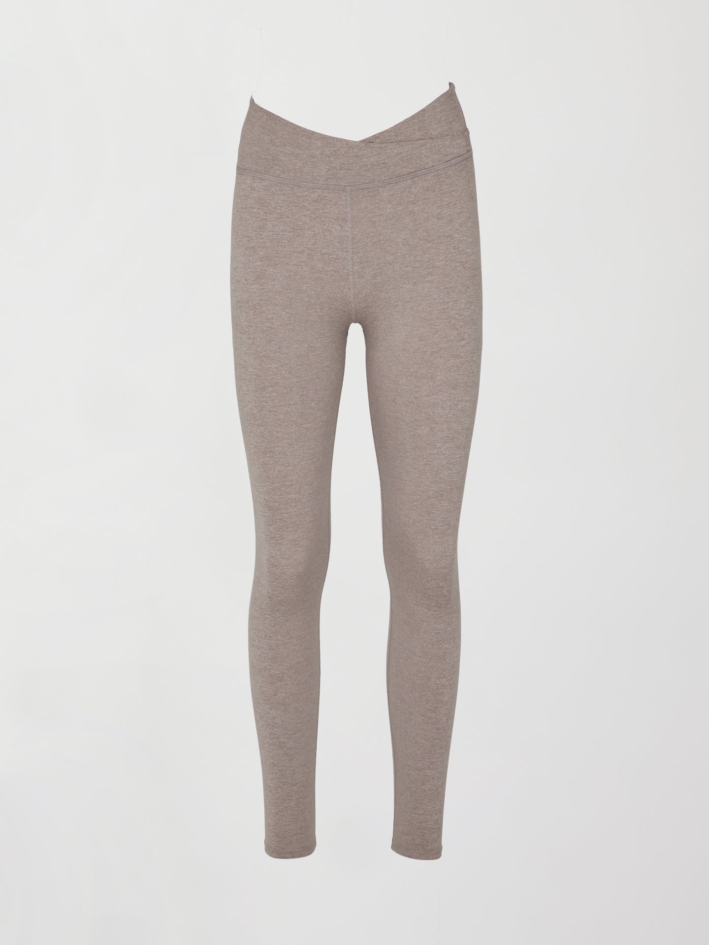 Carbon38 | Wrap Legging in Heather Melt - Heather Oatmeal