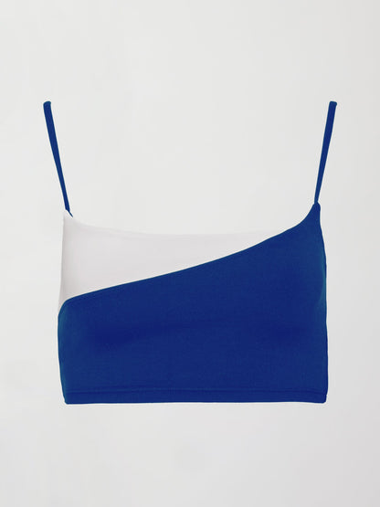 Carbon38 | Spliced Colorblock Bra in Melt - Cobalt/White