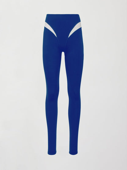 Carbon38 | Spliced Colorblock Legging in Melt - Cobalt/White