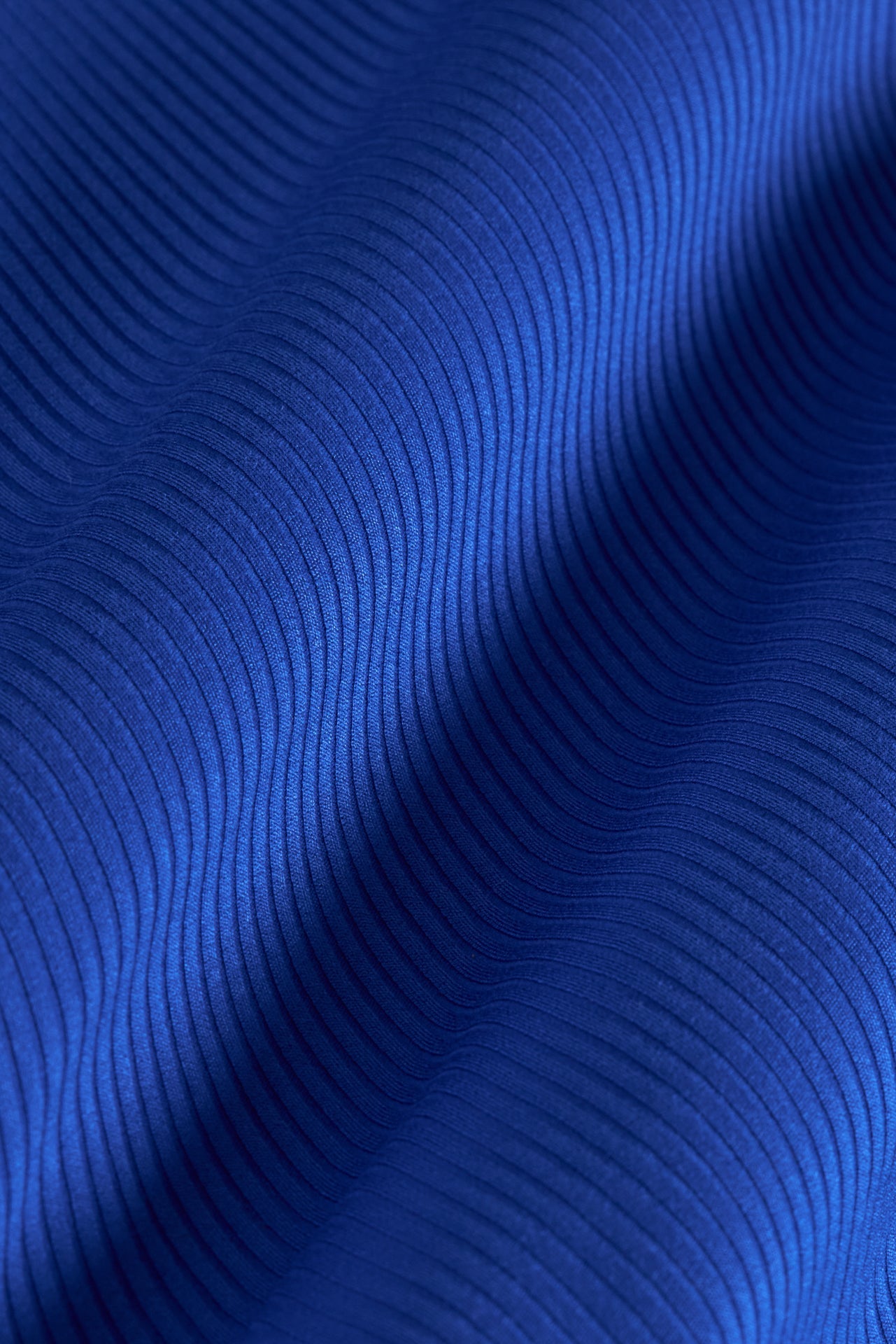 Carbon38 | Racerback Bra in Ribbed Melt - Cobalt