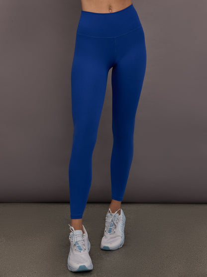 Carbon38 | High Rise Legging in Ribbed Melt - Cobalt