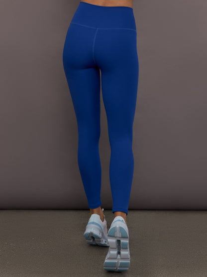 Carbon38 | High Rise Legging in Ribbed Melt - Cobalt