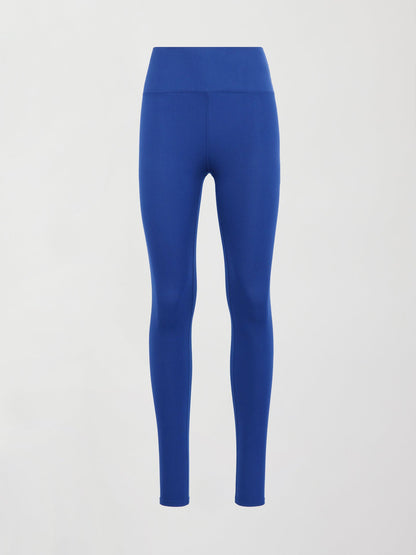 Carbon38 | High Rise Legging in Ribbed Melt - Cobalt