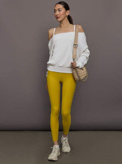 Carbon38 | Ruched Tank in Melt - Mango Mint/ White