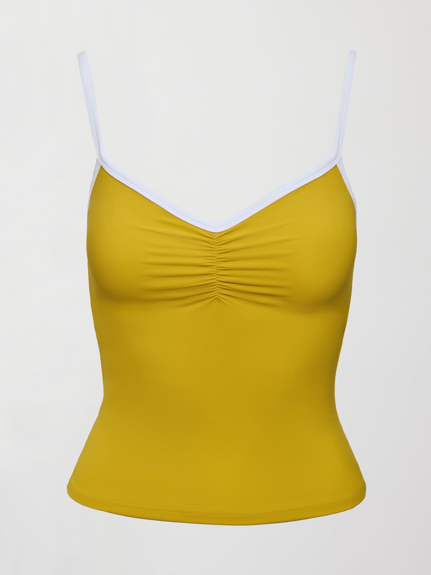 Carbon38 | Ruched Tank in Melt - Mango Mint/ White