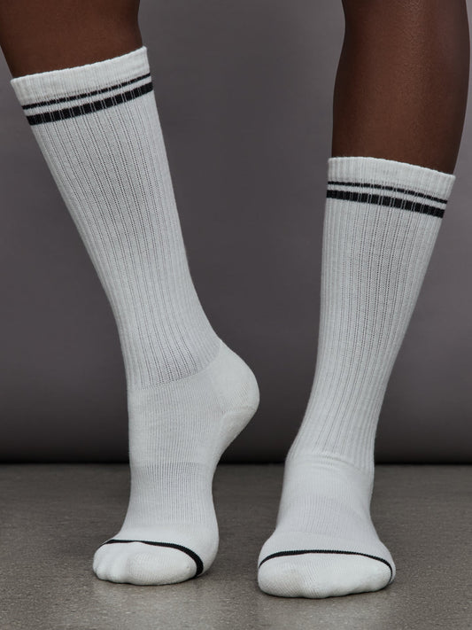 Carbon38 | Varsity Crew - White