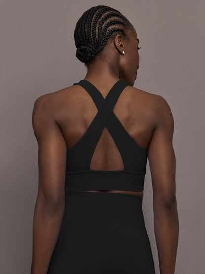 Carbon38 | Support Bra in Diamond Compression - Black