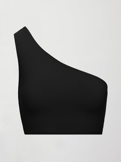 Carbon38 | One Shoulder Bra in Melt - Black