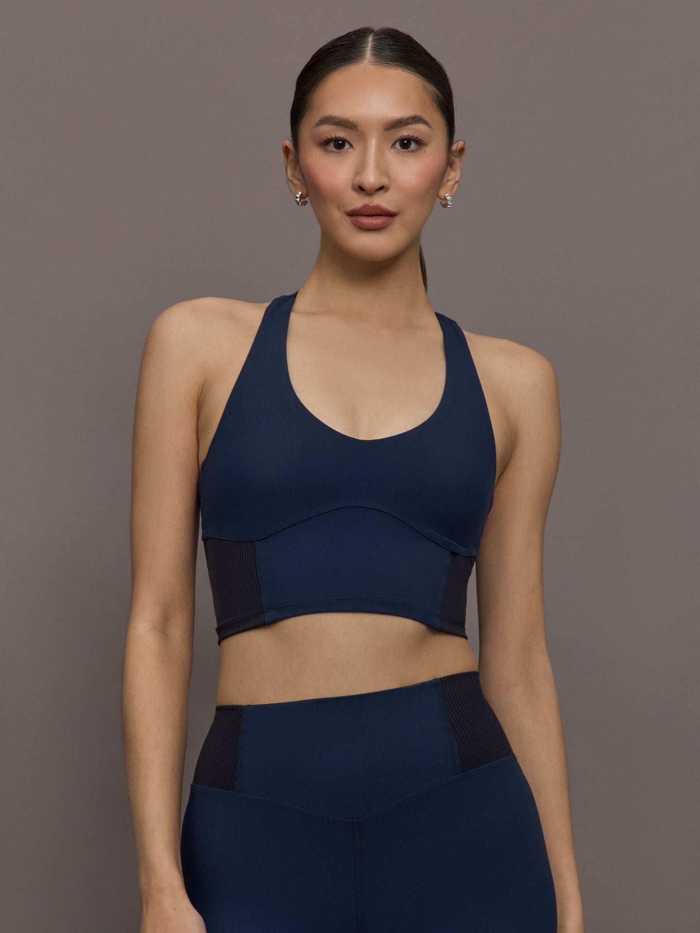 Carbon38 | Seamed Bra in Melt - Navy/Black