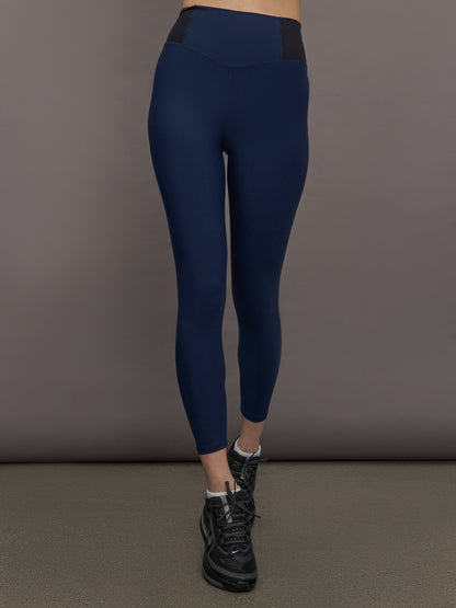 Carbon38 | Seamed Legging in Melt - Navy/Black