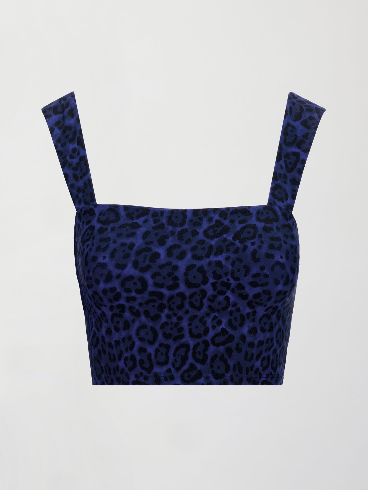 Carbon38 | Square Neck Bra Top in Melt - Navy Leopard