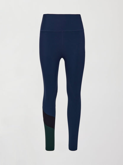 Carbon38 | Colorblock Legging in Melt - Navy/Black/Forest