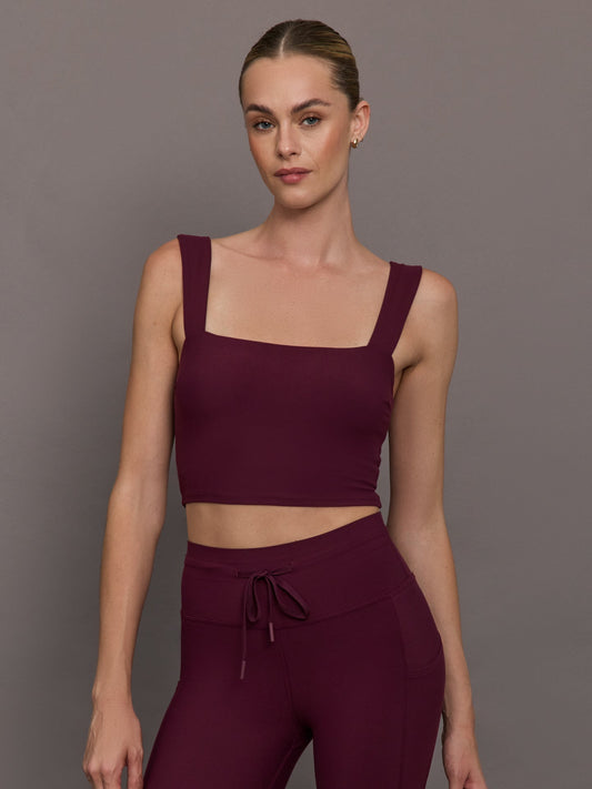 Carbon38 | Square Neck Bra in Melt - Fig