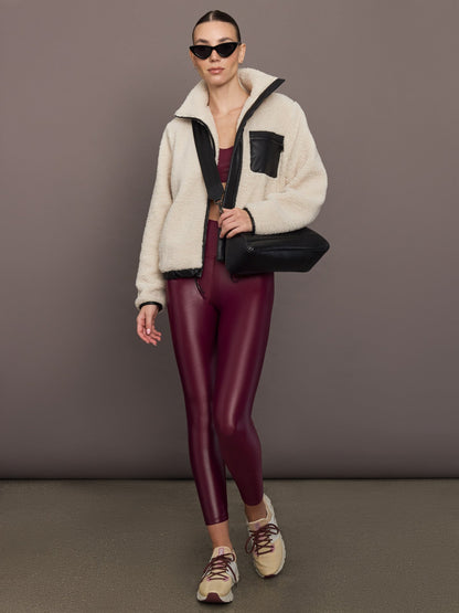 Carbon38 | High Rise 7/8 Legging in Takara Shine - Fig
