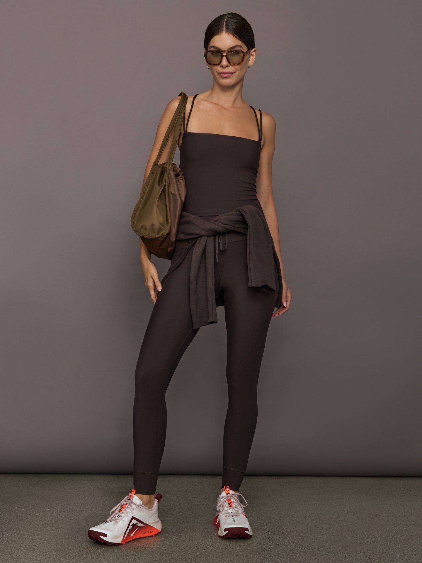 Carbon38 | Strappy Tank in Melt - Chocolate Torte
