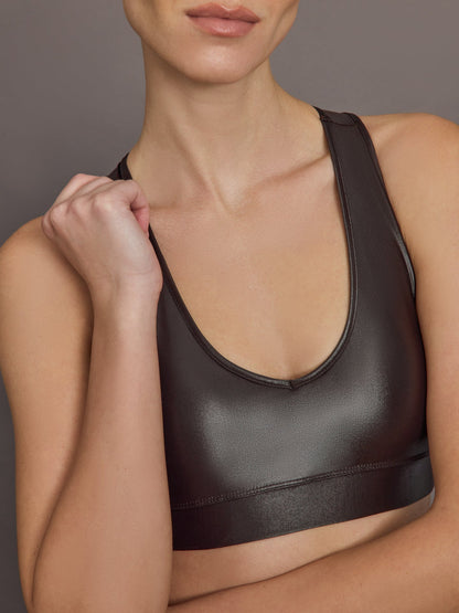 Carbon38 | Action Bra in Takara Shine - Chocolate Torte