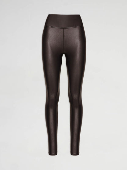 Carbon38 | Regular Rise 7/8 Legging in Takara Shine - Chocolate Torte