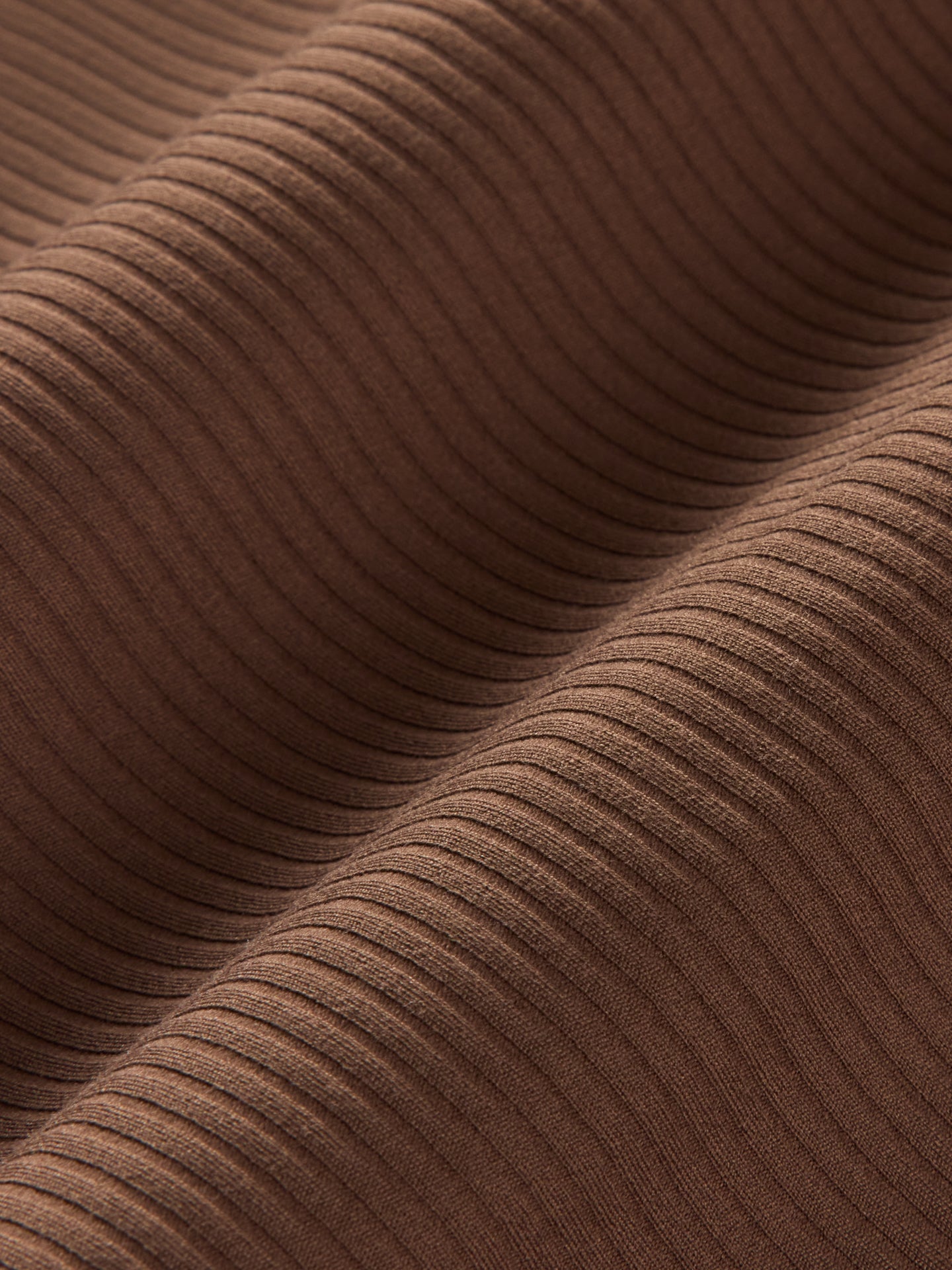 Carbon38 | Racerback Bra in Ribbed Melt - Cocoa Brown