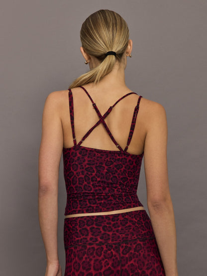 Carbon38 | Strappy Tank in Melt - Red Leopard