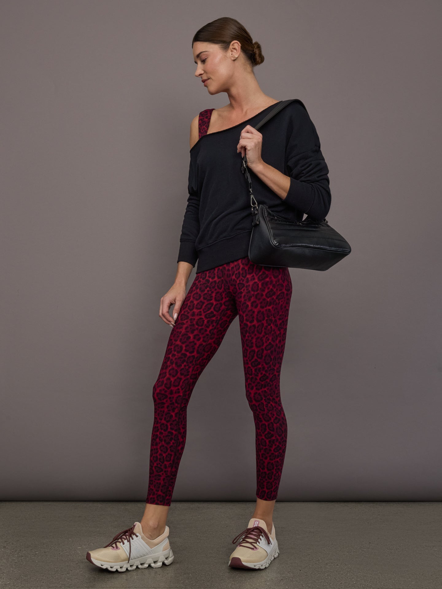 Carbon38 | Square Neck Bra Top in Melt - Red Leopard