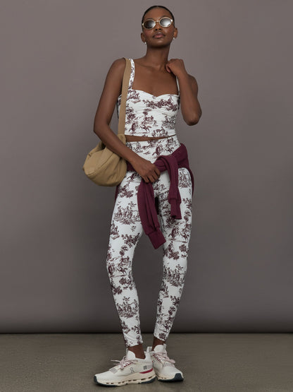 Carbon38 | Toile Longline Sports Bra - Fig Toile