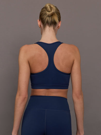 Carbon38 | Zipper Bra in Diamond Compression - Navy