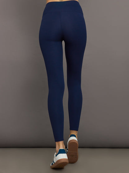 Carbon38 | High Rise Legging in Ribbed Melt - True Navy
