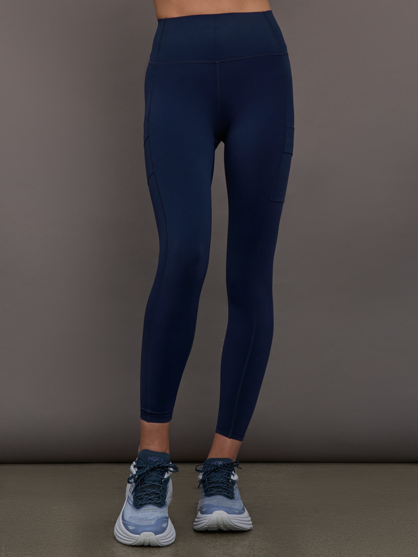 Carbon38 | High Rise Pocket Legging in Diamond Compression - Navy